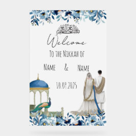 イスラムフローラブルーニッカ徴候 アクリルサイン