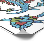 イスラムフローラ陶磁器タイル#1ポスター ポスター (角)