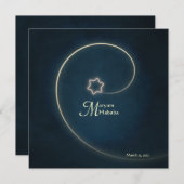 イスラムベビー誕生アキカナイトスター 招待状 (正面/裏面)