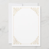 イスラムホワイトセーブ・ザ・デート案内カード セーブザデート (裏面)