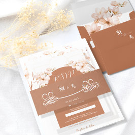 イスラムボホテ華美ラコッタイニシャルニカ 招待状ベリーバンド