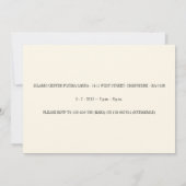 イスラムマシャライスラム男の赤ちゃんヴィンテージ 招待状 (裏面)