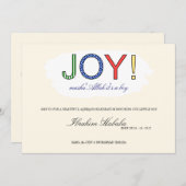 イスラムマシャライスラム男の赤ちゃんヴィンテージ 招待状 (正面/裏面)