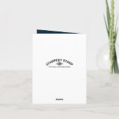 イスラムモスク結婚シルエット サンキューカード (裏面)