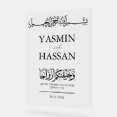 イスラムモダン教のミニマル結婚主義の入場 アクリルサイン (傾斜)