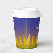 イスラム三日月ラマダンカレムのタイポグラフィ芸術 紙コップ (右)