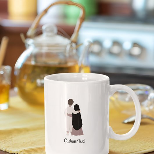 イスラム夫婦カスタムのパーソナライズされた贈り物アイディア コーヒーマグカップ