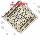 イスラム寺院の建築サンダー_コーブ シール (正面)