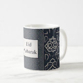 イスラム幾何学のEid Mubarakデザイン コーヒーマグカップ (正面右)