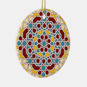 イスラム幾何学パターンオーナメント セラミックオーナメント (右)