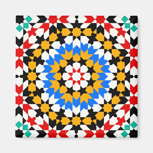 イスラム幾何学パターン磁石 マグネット (正面)
