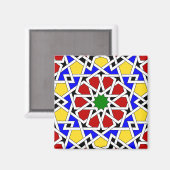イスラム幾何学パターン磁石 マグネット (正面/裏面)