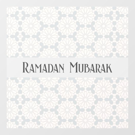 イスラム幾何学パターン ウィンドウサイン (シート)