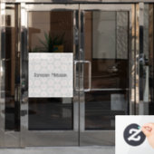 イスラム幾何学パターン ウィンドウサイン (オフィスドア)