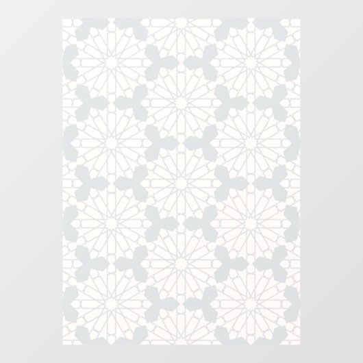 イスラム幾何学パターン ウィンドウサイン (シート)