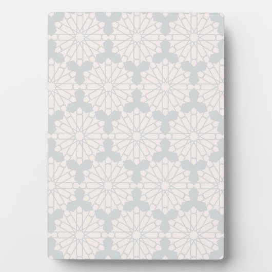 イスラム幾何学パターン フォトプラーク (正面)