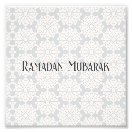 イスラム幾何学パターン フォトプリント            (正面)