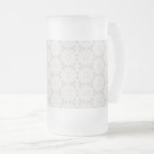 イスラム幾何学パターン フロストグラスビールジョッキ (正面右)