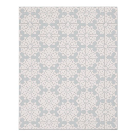 イスラム幾何学パターン ポスター (正面)