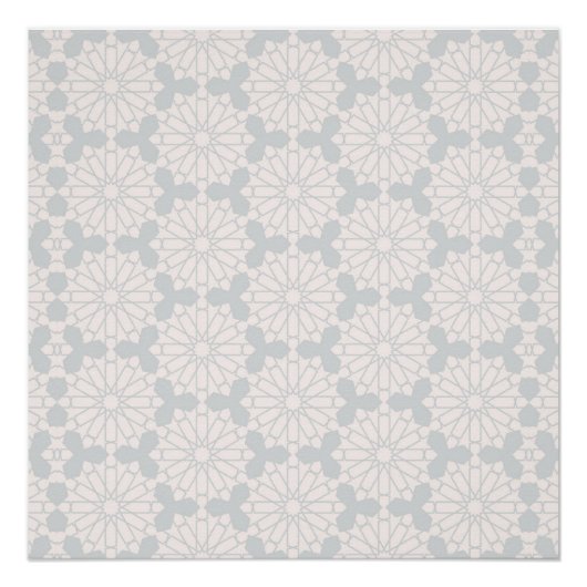 イスラム幾何学パターン ポスター (正面)