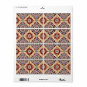 イスラム幾何学模様の出荷ラベル ラベル (フルシート)