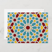 イスラム幾何学模様はがき ポストカード (正面/裏面)