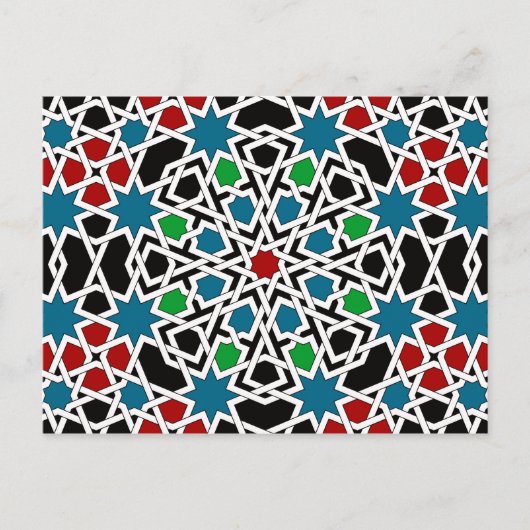 イスラム幾何学模様はがき ポストカード (正面)