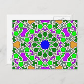 イスラム幾何学模様はがき ポストカード (正面/裏面)