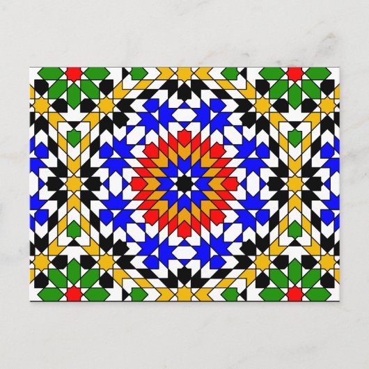 イスラム幾何学模様はがき ポストカード (正面)