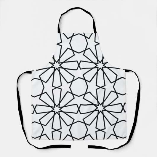 イスラム幾何学模様アラビアデザイン エプロン (正面)