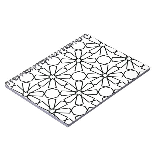 イスラム幾何学模様アラビアデザイン ノートブック (左側)