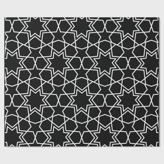 イスラム幾何学模様デザインアラビア抽象芸術 ラッピングペーパー (フラット)