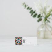 イスラム幾何学模様名刺 スキニー名刺 (スタンド正面)