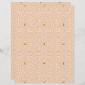 イスラム幾何学模様紙シート (正面/裏面)