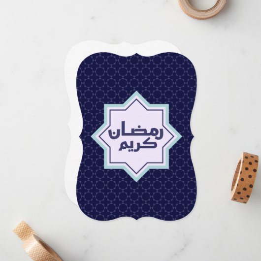 イスラム幾何学模様 ノートカード (正面/裏面インサイチュ)