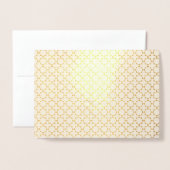 イスラム幾何学模様 箔カード (封筒付き正面)