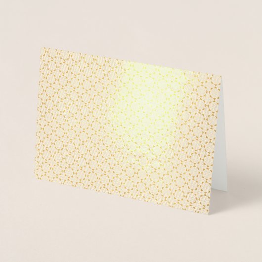 イスラム幾何学模様 箔カード (正面)