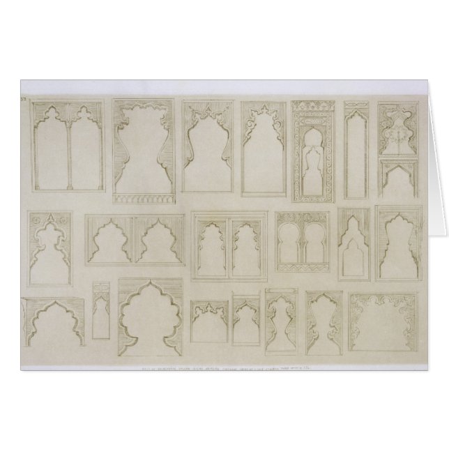 イスラム教およびMoorishアーチはバルコニー、wiのために設計します (正面横)