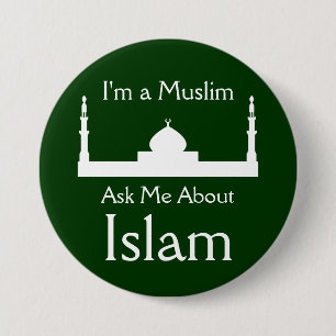 イスラム教について私に尋ねて下さい 缶バッジ