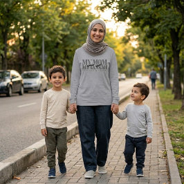 イスラム教のお母様のためのMY MOM MY JANNAH オーダーメイドギフト Tシャツ
