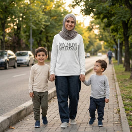 イスラム教のお母様のためのMY MOM MY JANNAH オーダーメイドギフト Tシャツ