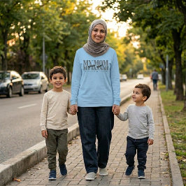 イスラム教のお母様のためのMY MOM MY JANNAH オーダーメイドギフト Tシャツ