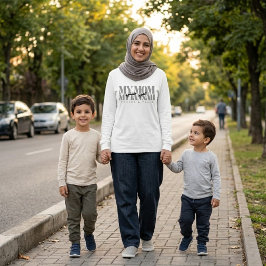 イスラム教のお母様のためのMY MOM MY JANNAH オーダーメイドギフト Tシャツ