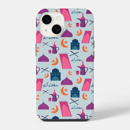 イスラム教のお祭りラマダン デザイン iPhoneケース (裏面)
