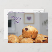 イスラム教のお祭り、ハッピーイード・カリーム！ スイーツ、 マフィン、 カップケーキ ポストカード (正面/裏面)