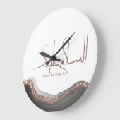 イスラム教のアラユム・アラユムの書モダン道 ラージ壁時計 (傾斜)