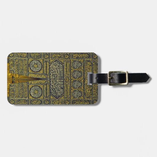 イスラム教のイスラム教のイスラム教のアラビア書道のメッカ巡礼Kaaba ラゲッジタグ (正面横)
