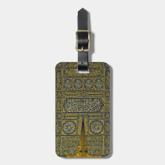 イスラム教のイスラム教のイスラム教のアラビア書道のメッカ巡礼Kaaba ラゲッジタグ