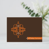 イスラム教のイスラム教の結婚式の婚約のダマスク織 招待状 (スタンド正面)