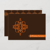 イスラム教のイスラム教の結婚式の婚約のダマスク織 招待状 (正面/裏面)